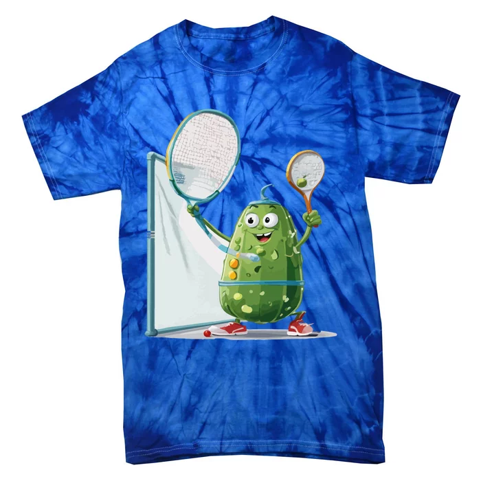 Funny Sports Design Pickleball Cucumber Gift Tie-Dye T-Shirt