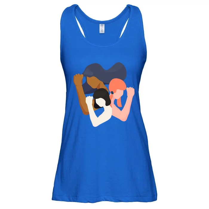 Feminist Sisters Diverse Power Gift Ladies Essential Flowy Tank