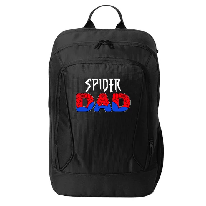 Funny Spider Dad Matching Family Shirts City Backpack