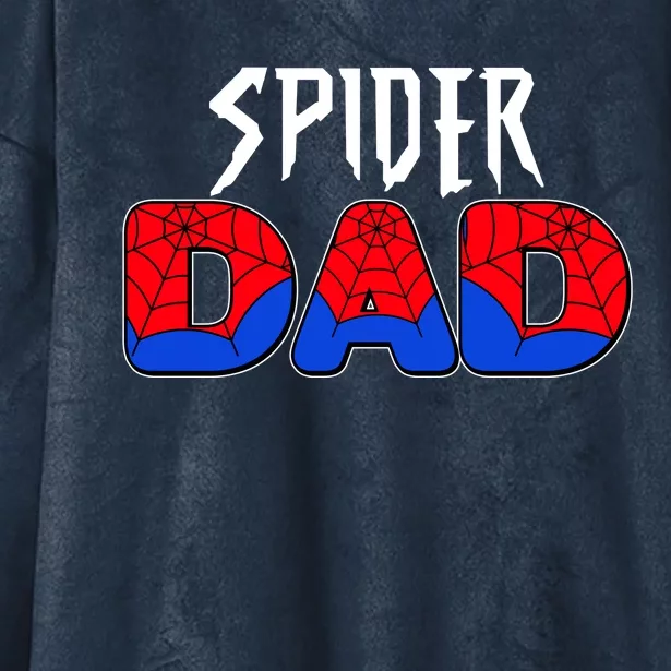 Funny Spider Dad Matching Family Shirts Hooded Wearable Blanket