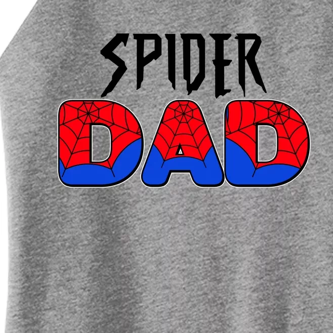 Funny Spider Dad Matching Family Shirts Women’s Perfect Tri Rocker Tank