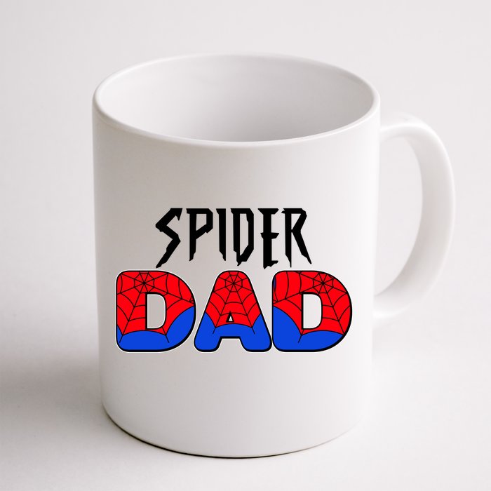 Funny Spider Dad Matching Family Shirts Front & Back Coffee Mug