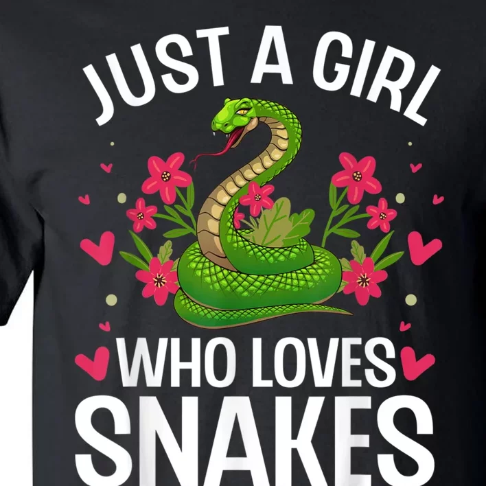 Funny Snake Design For Girl Women Snake Lover Kids Toddlers Tall T-Shirt