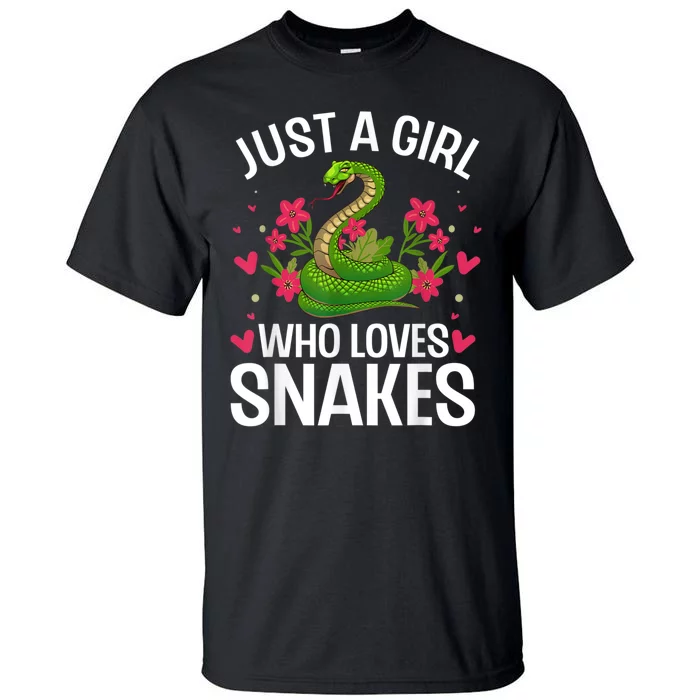 Funny Snake Design For Girl Women Snake Lover Kids Toddlers Tall T-Shirt