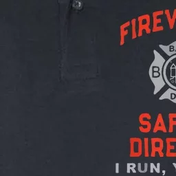 Fireworks Safety Director I Run You Run Funny 4th Of July Softstyle Adult Sport Polo