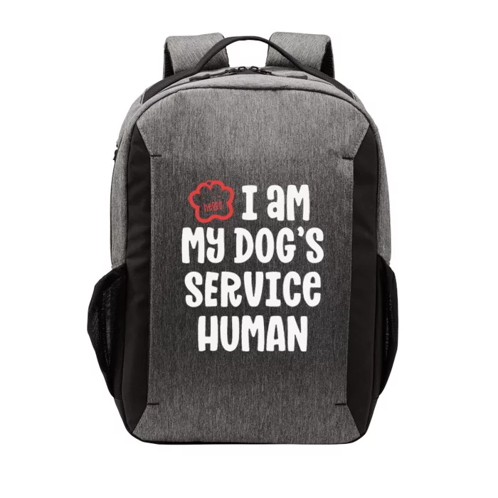 Funny Service Dog For Women I Am My Dogs Human Gift Vector Backpack