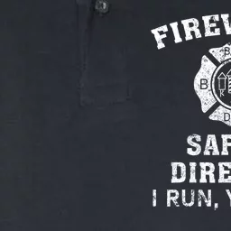 Fireworks Safety Director I Run You Run Bang Softstyle Adult Sport Polo