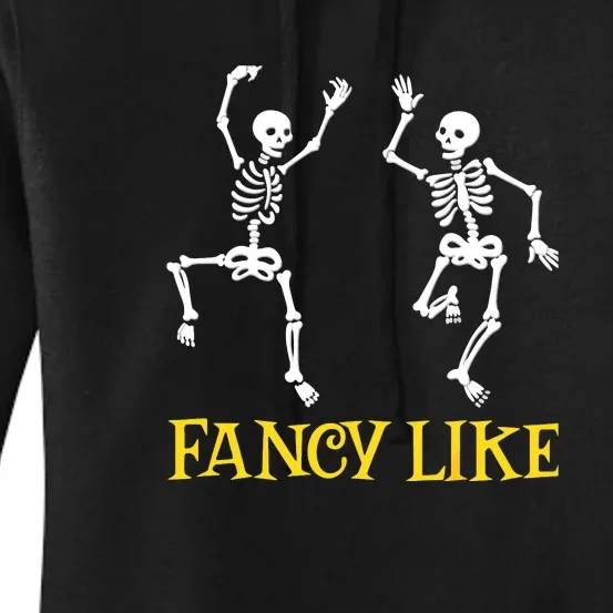 Funny Skeletons Dancing Dance Challenge Halloween Women's Pullover Hoodie