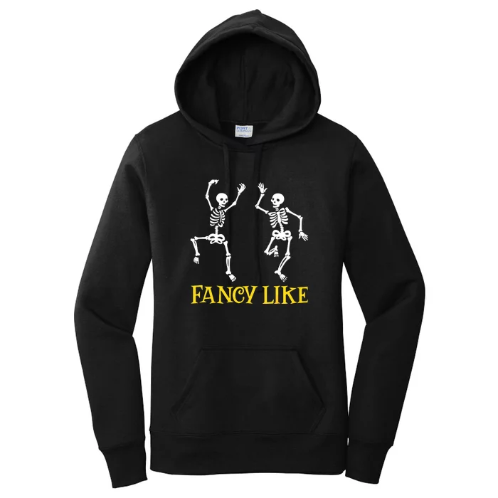 Funny Skeletons Dancing Dance Challenge Halloween Women's Pullover Hoodie