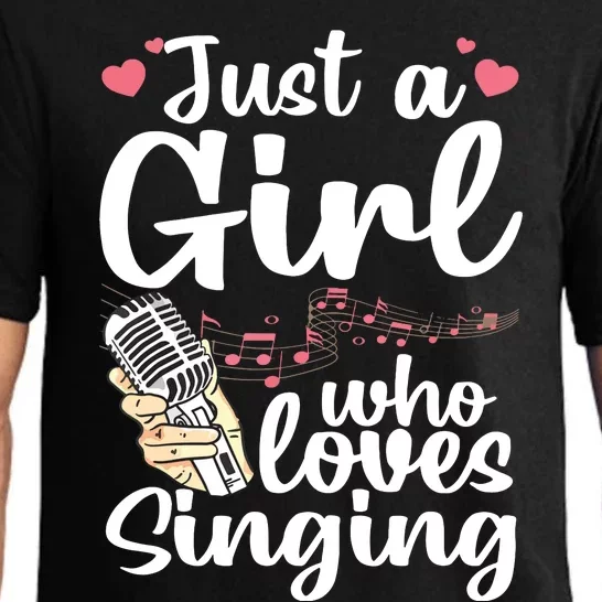 Funny Singing Design For Girls Women Kids Singer Song Lover Pajama Set