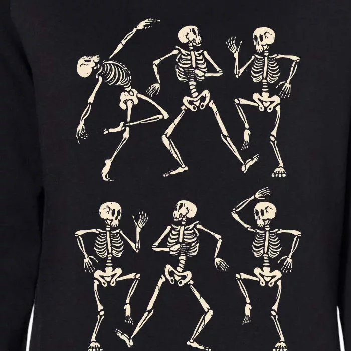 Funny Skeletons Dance Halloween Womens California Wash Sweatshirt