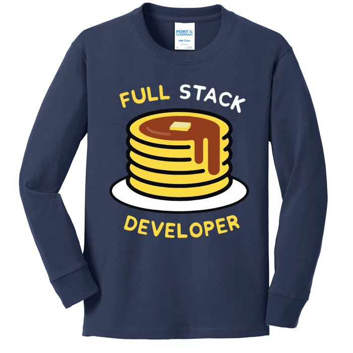 Full Stack Developer Programmer Funny Kids Long Sleeve Shirt