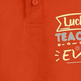 Funny St.Patrick's Day Luckiest Teacher Ever Apparel Dry Zone Grid Performance Polo