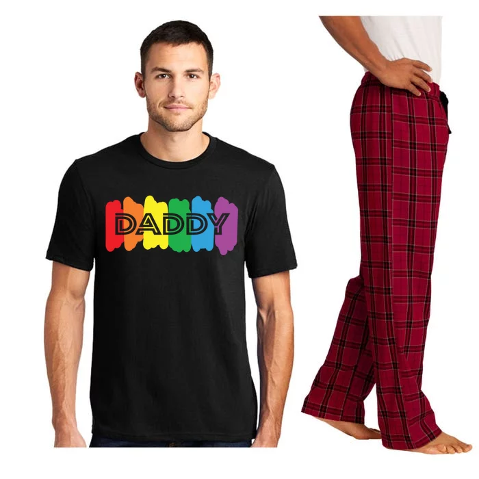 Funny Saying Daddy Lgbtq Rainbow Pride Lgbt Dad Gift Pajama Set