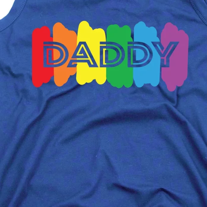 Funny Saying Daddy Lgbtq Rainbow Pride Lgbt Dad Gift Tank Top