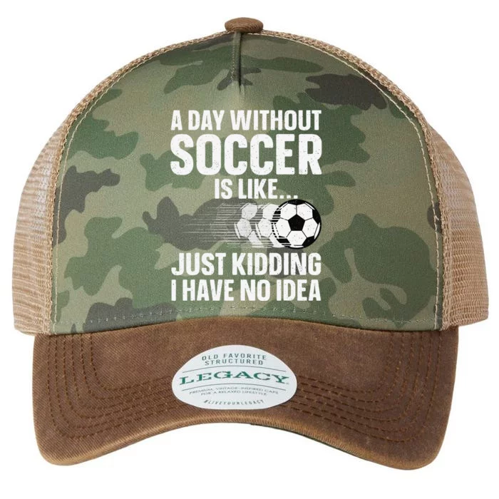 Funny Soccer Design Sport Player Soccer Lover Legacy Tie Dye Trucker Hat