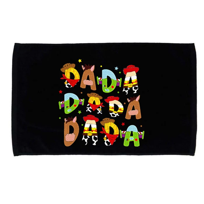 Funny Story Dada Toy Boy Dad Fathers Day Microfiber Hand Towel