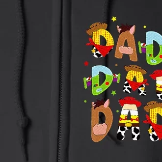 Funny Story Dada Toy Boy Dad Fathers Day Full Zip Hoodie