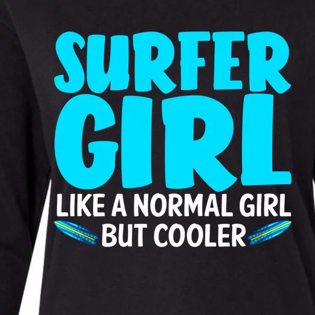 Funny Surfer Design Mom Surf Surfing Lovers Meaningful Gift Womens Cotton Relaxed Long Sleeve T-Shirt