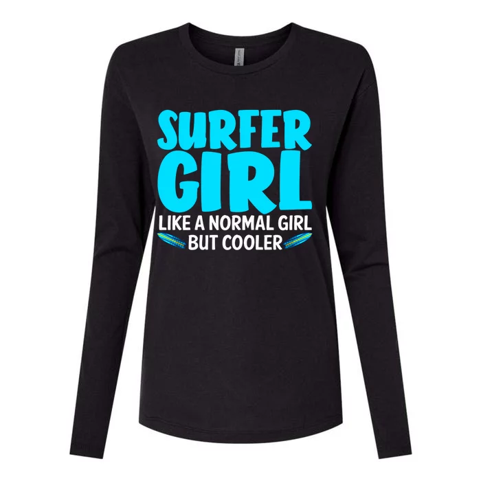 Funny Surfer Design Mom Surf Surfing Lovers Meaningful Gift Womens Cotton Relaxed Long Sleeve T-Shirt