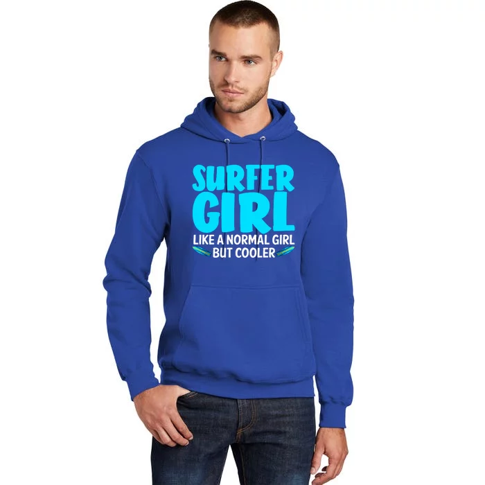 Funny Surfer Design Mom Surf Surfing Lovers Meaningful Gift Tall Hoodie