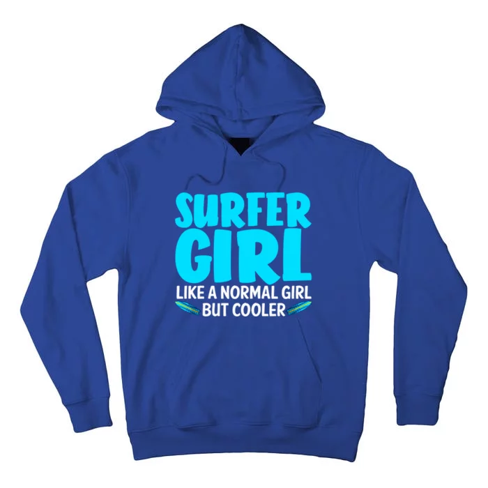 Funny Surfer Design Mom Surf Surfing Lovers Meaningful Gift Tall Hoodie