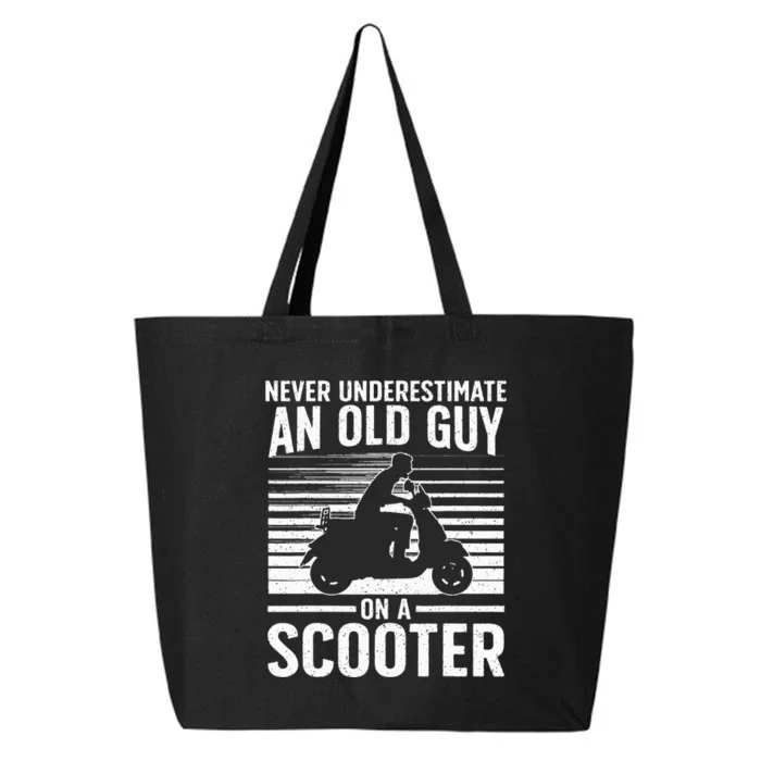 Funny Scooter Design For Grandpa Scooter Motorbike Lover 25L Jumbo Tote