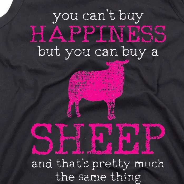 Funny Sheep Design for Farmers and Sheep Lovers Tank Top