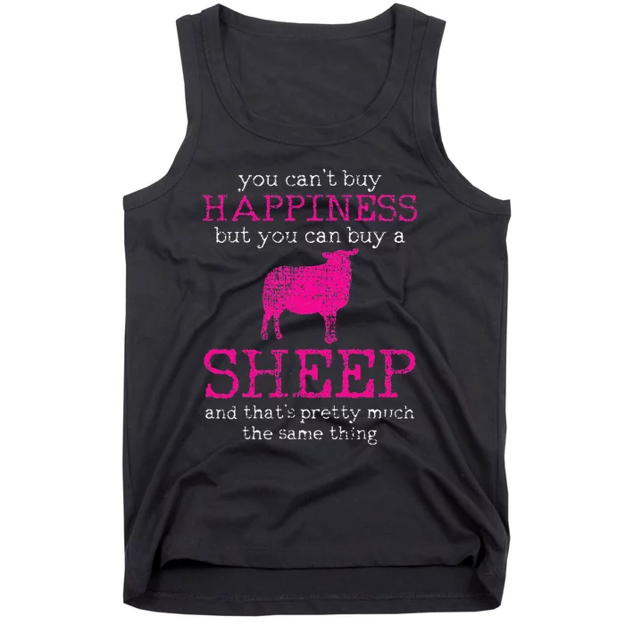 Funny Sheep Design for Farmers and Sheep Lovers Tank Top