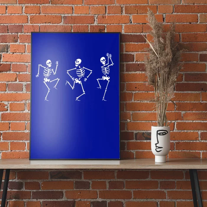 Funny Skeletons Dance Challenge Halloween Dancing Skeletons Gift Poster