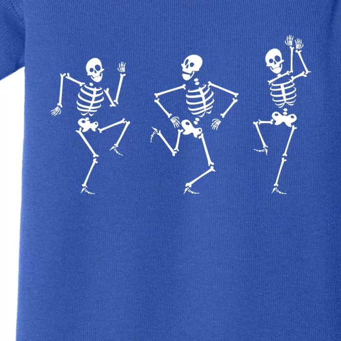 Funny Skeletons Dance Challenge Halloween Dancing Skeletons Gift Baby Bodysuit