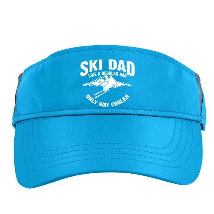 Funny Ski Dad Gift Skiers Cute Skiing Lovers Father's Day Gift Adult Drive Performance Visor