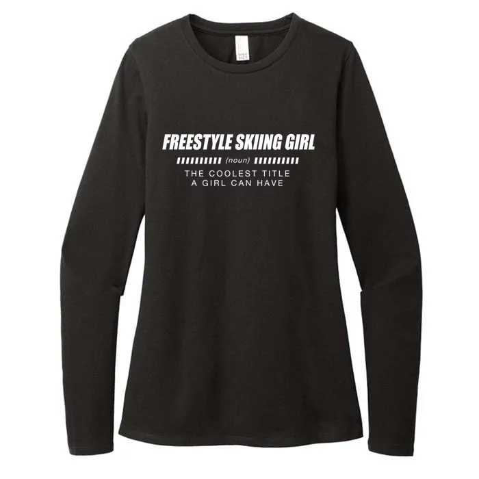 Freestyle Skiing Definition Freestyle Skier Gift Womens CVC Long Sleeve Shirt