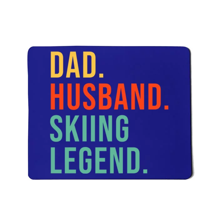 Funny Skiing Dad Husband Legend Cool Ski Father's Day Gift Mousepad