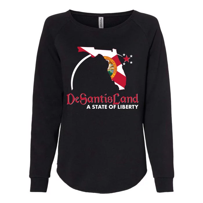 Florida State DeSantisLand A State Of Liberty Womens California Wash Sweatshirt