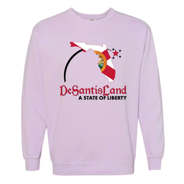 Florida State DeSantisLand A State Of Liberty Garment-Dyed Sweatshirt