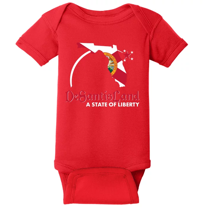 Florida State DeSantisLand A State Of Liberty Baby Bodysuit