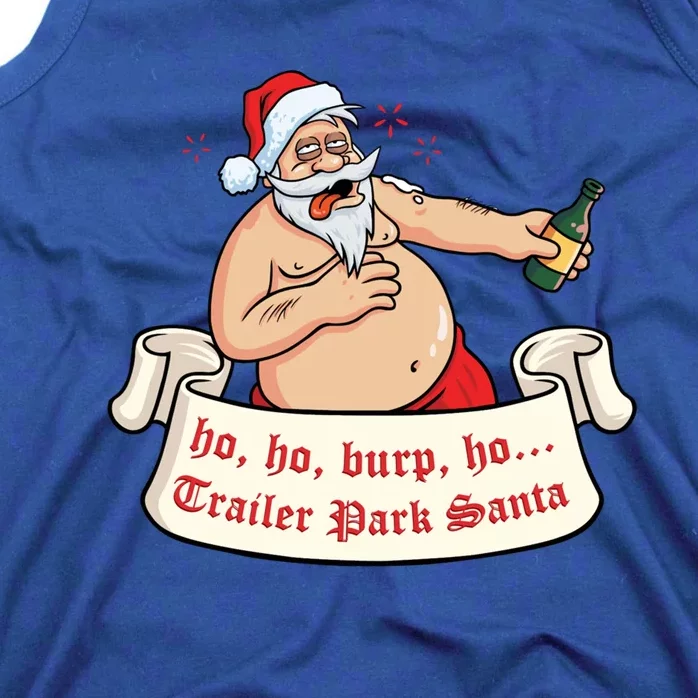 Funny Santa Drunk Christmas Flamingo Xmas Holiday Candy Cane Cool Gift Tank Top