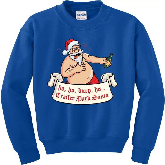 Funny Santa Drunk Christmas Flamingo Xmas Holiday Candy Cane Cool Gift Kids Sweatshirt