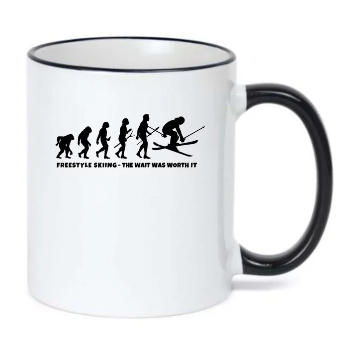 Freestyle Skier Evolution Of Freestyle Skiing Gift Black Color Changing Mug