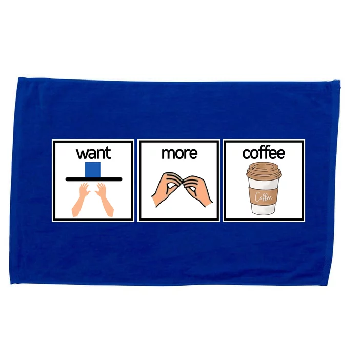 Funny Special Education Teacher Want More Coffee Microfiber Hand Towel