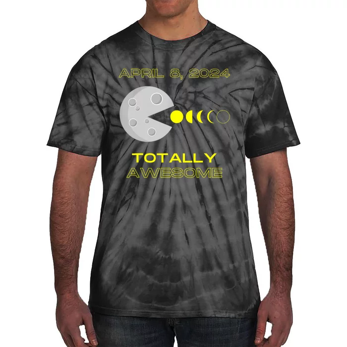 Funny Solar Eclipse April 8 2024 Eclipse Gamer Tie-Dye T-Shirt