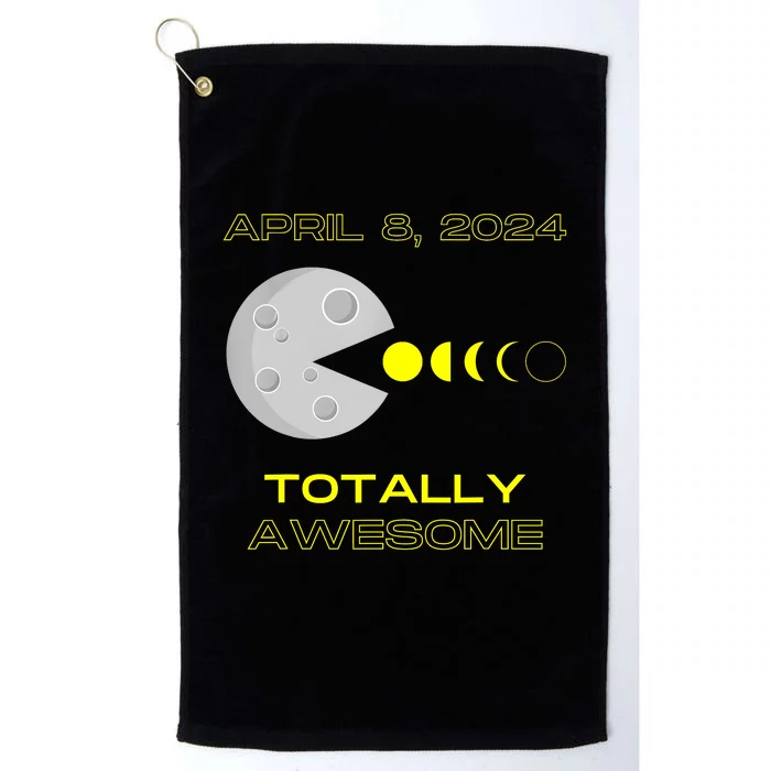 Funny Solar Eclipse April 8 2024 Eclipse Gamer Platinum Collection Golf Towel