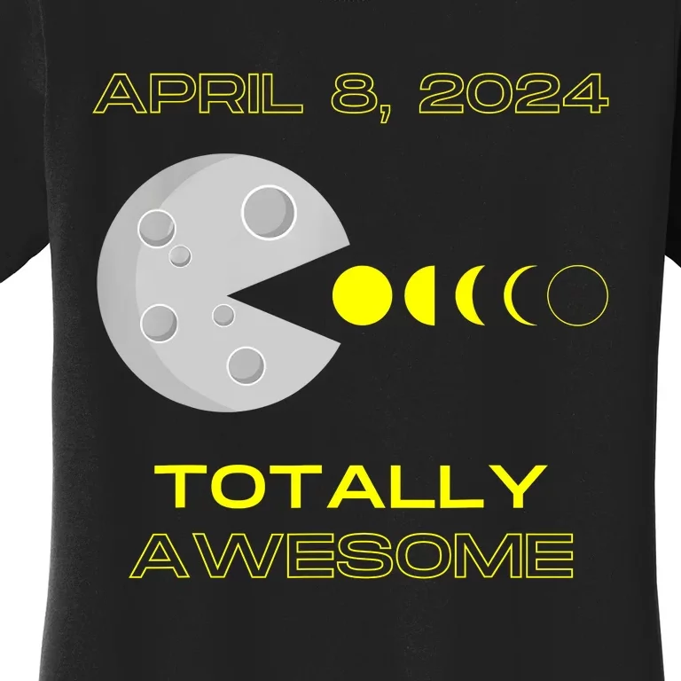 Funny Solar Eclipse April 8 2024 Eclipse Gamer Women's T-Shirt