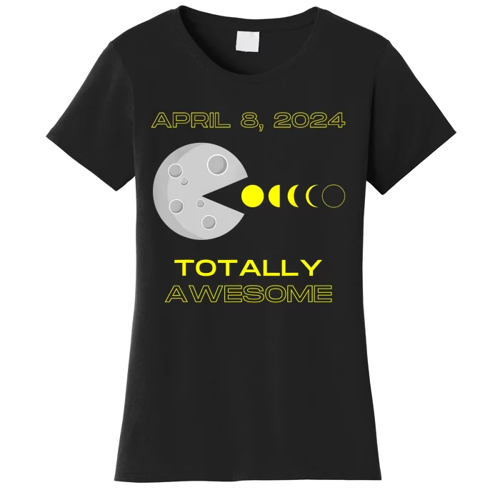 Funny Solar Eclipse April 8 2024 Eclipse Gamer Women's T-Shirt