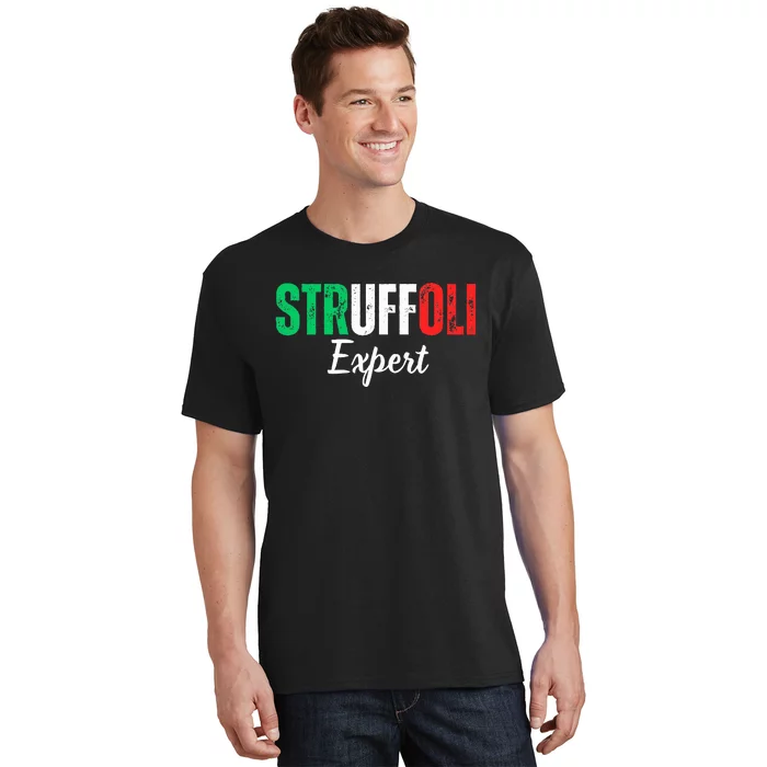 Funny Struffoli Expert Italian Tradition Mom Dad Family T-Shirt