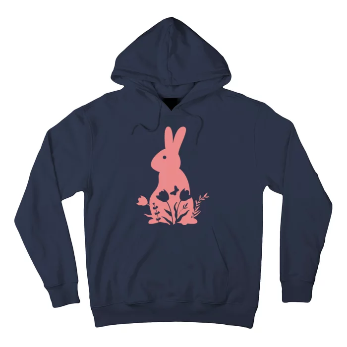 Floral Spring Easter Bunny Hoodie