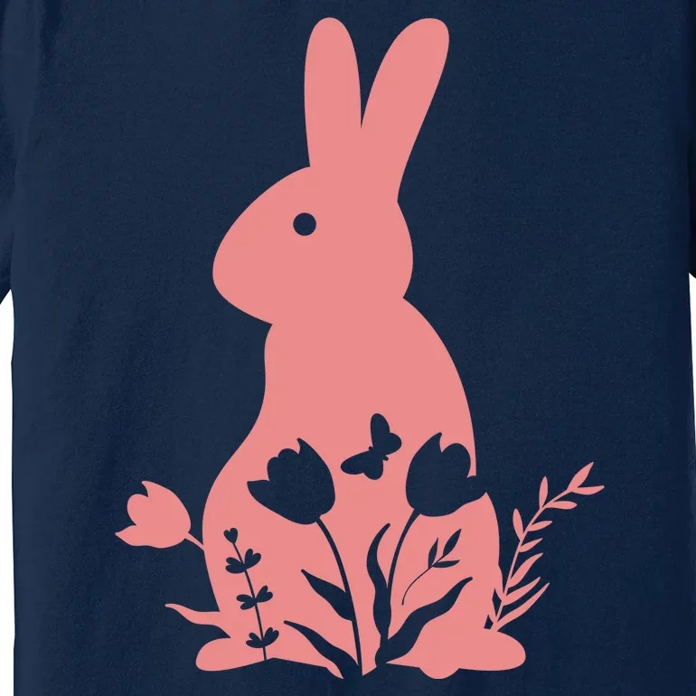 Floral Spring Easter Bunny Premium T-Shirt