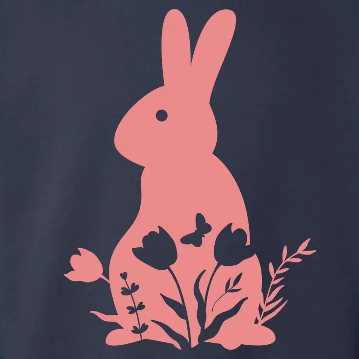 Floral Spring Easter Bunny Toddler Hoodie