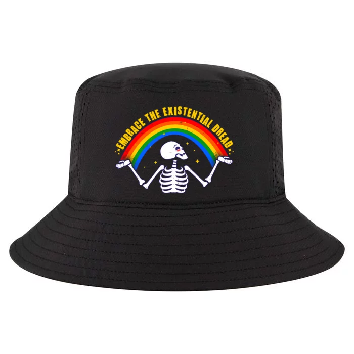 Funny Skeleton Embrace The Existential Dread Cool Comfort Performance Bucket Hat